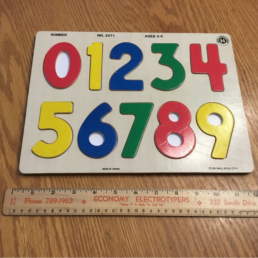 Colorful Number Puzzle for Kids